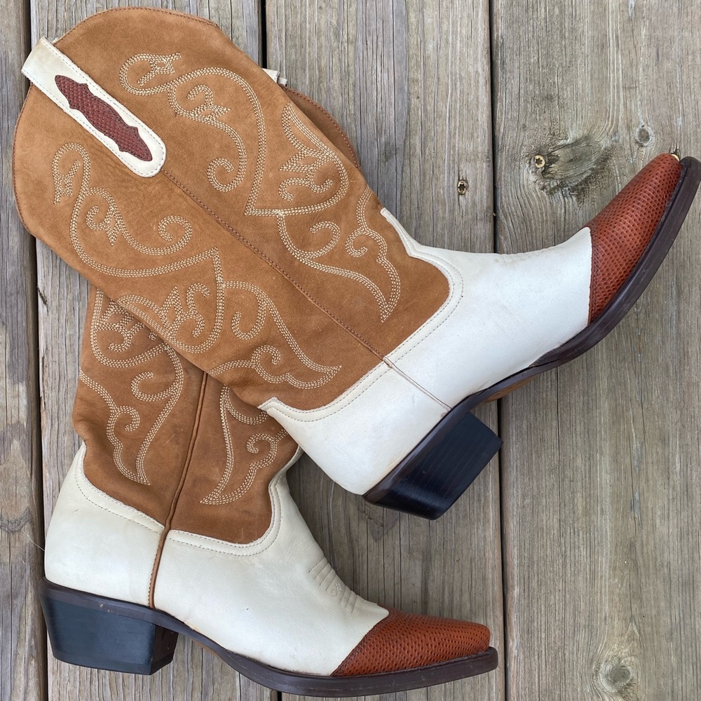 Vintage Nine West Cowboy Boots Size 7M